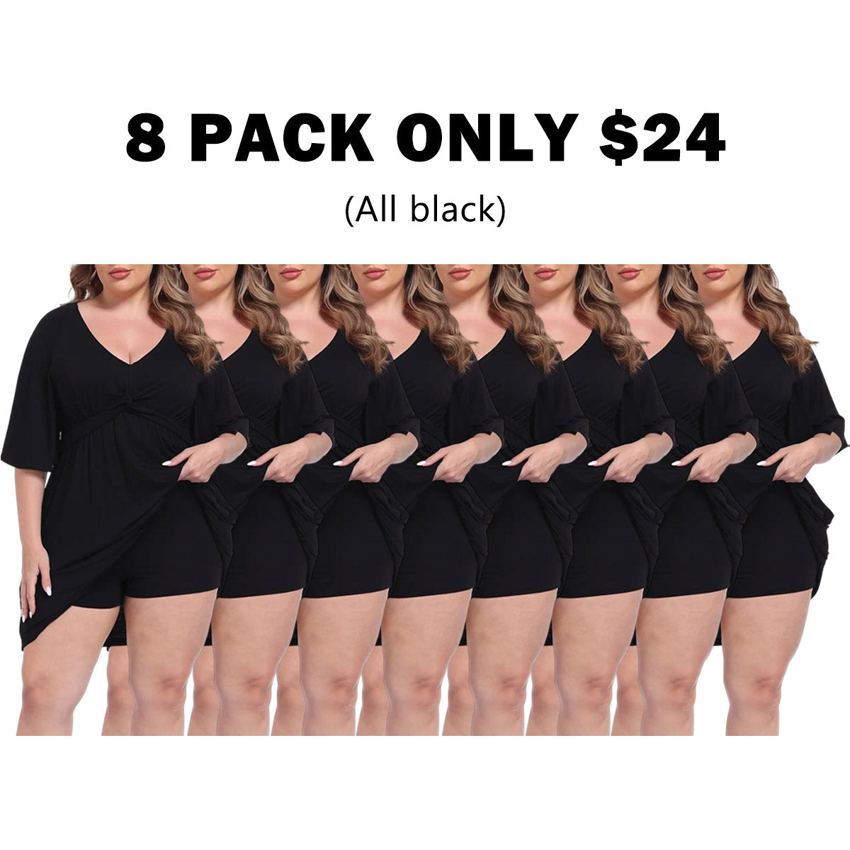 Women's Plus Size Romper Dress