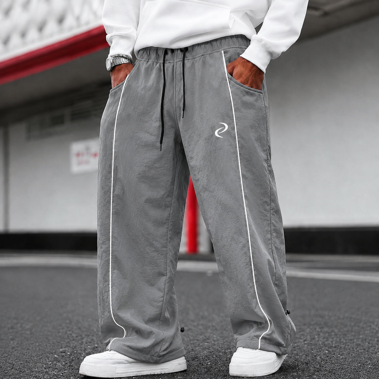 Men’s Casual Sport Jogger Pants | Lightweight Loose Fit Printed Trousers for Everyday Comfort