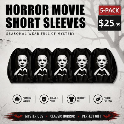 🎃Halloween Gift 🎃 Michael Myers Heart Shirt, Horror Movie Tee, Hoodie and Sweatshirt for autumn and winter