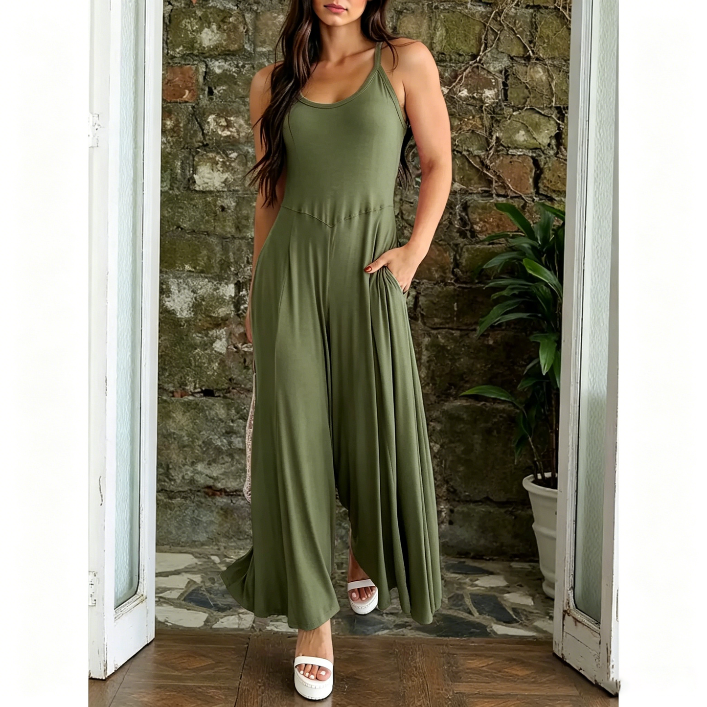 Women's Sleeveless Body Shaping Jumpsuit
