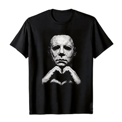 🎃Halloween Gift 🎃 Michael Myers Heart Shirt, Horror Movie Tee, Hoodie and Sweatshirt for autumn and winter