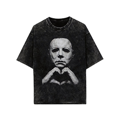 🎃Halloween Gift 🎃 Michael Myers Heart Shirt, Horror Movie Tee, Hoodie and Sweatshirt for autumn and winter