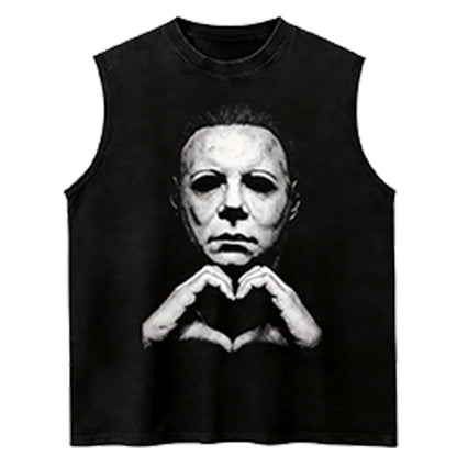 🎃Halloween Gift 🎃 Michael Myers Heart Shirt, Horror Movie Tee, Hoodie and Sweatshirt for autumn and winter