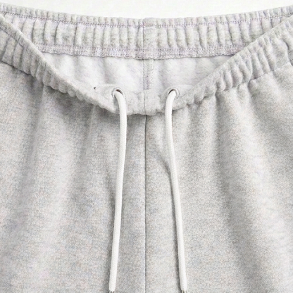 Women's Solid Color Elastic Waist Loose Casual Shorts