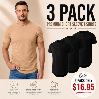 Mens 8 Pack Cotton Hipster Hip Hop Longline Crewneck T-Shirt