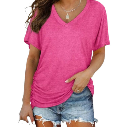 🔥 Women's V-Neck Everyday Tee | Ultra-Soft, Flattering Fit & All-Day Comfort 💖