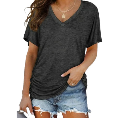 🔥 Women's V-Neck Everyday Tee | Ultra-Soft, Flattering Fit & All-Day Comfort 💖