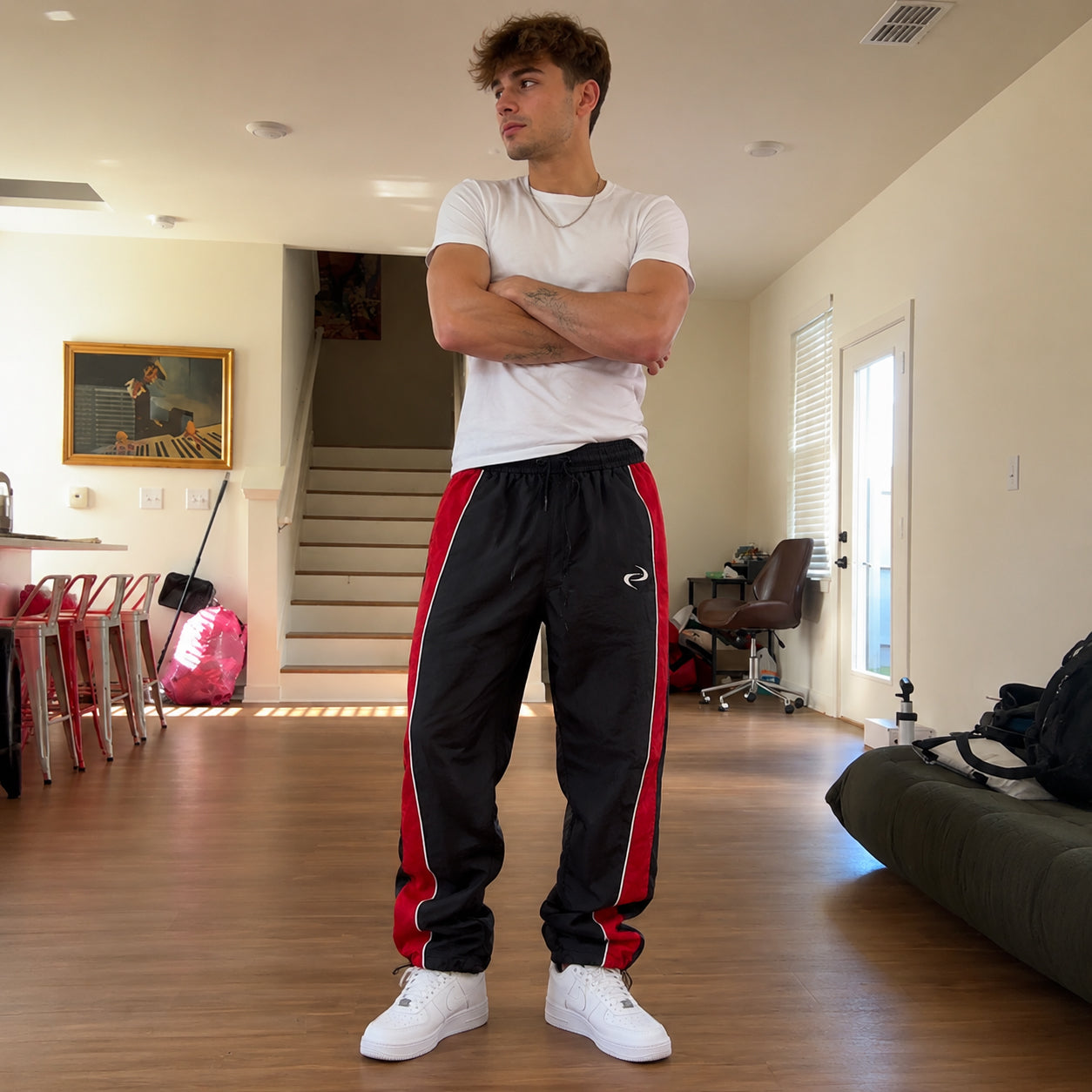 Men’s Casual Sport Jogger Pants | Lightweight Loose Fit Printed Trousers for Everyday Comfort