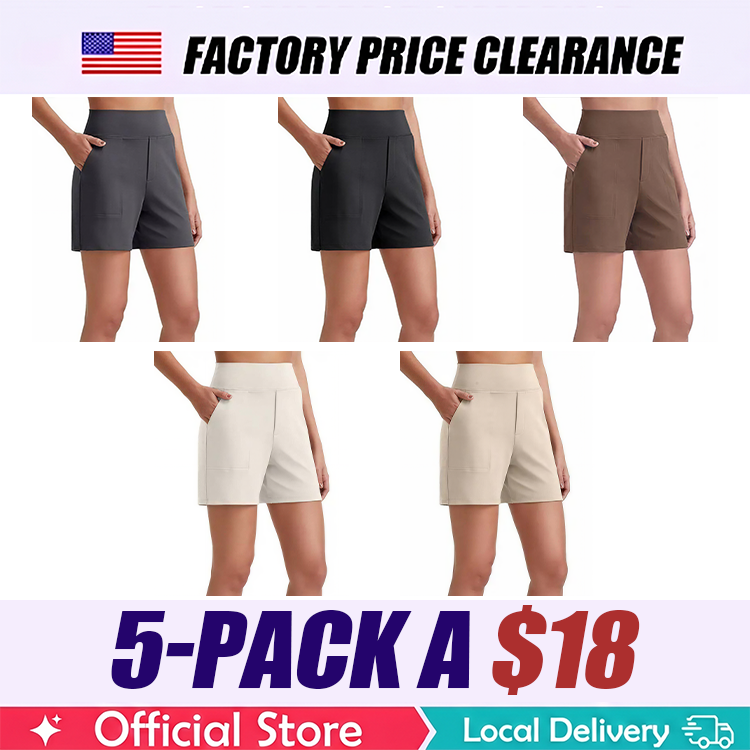 High Waist Breathable Athletic Running Shorts