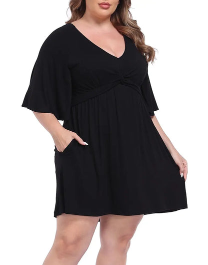 Women's Plus Size Romper Dress