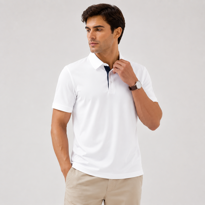 Men’s Polo Shirts Short Sleeve Classic Fit Breathable Casual Golf Shirts