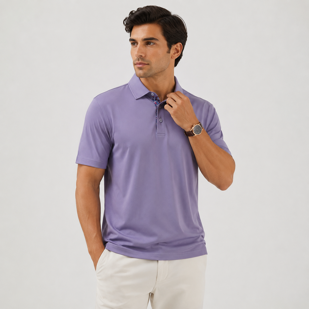 Men’s Polo Shirts Short Sleeve Classic Fit Breathable Casual Golf Shirts