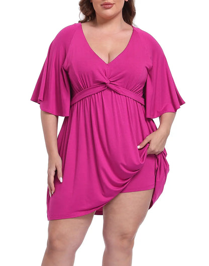 Women's Plus Size Romper Dress