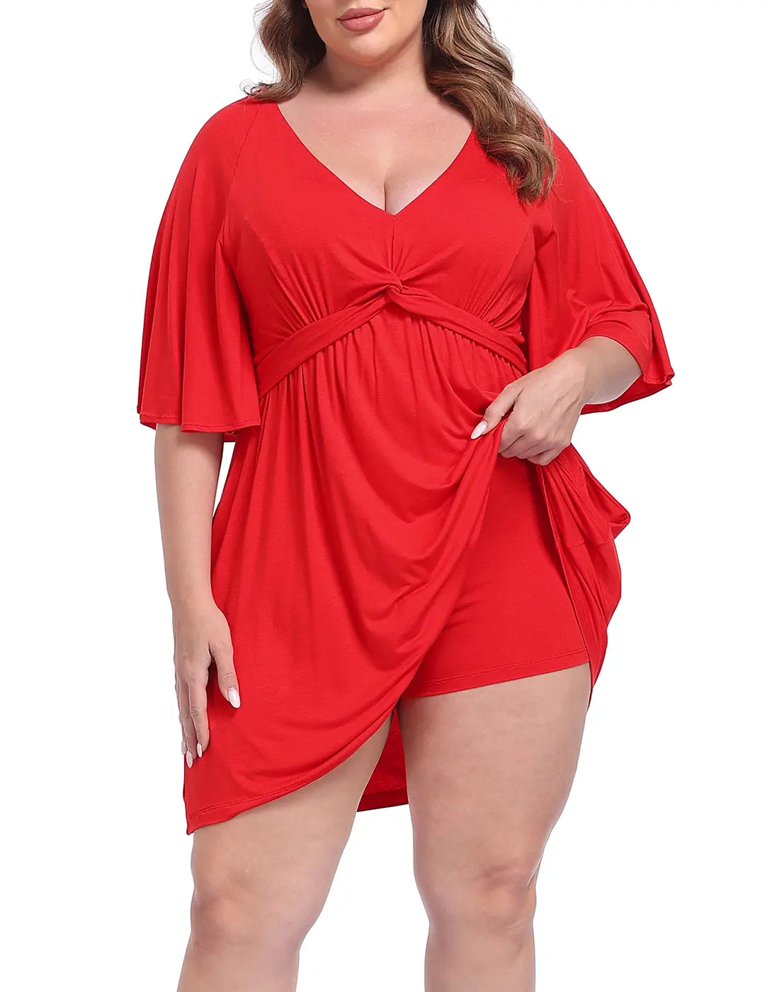 Women's Plus Size Romper Dress