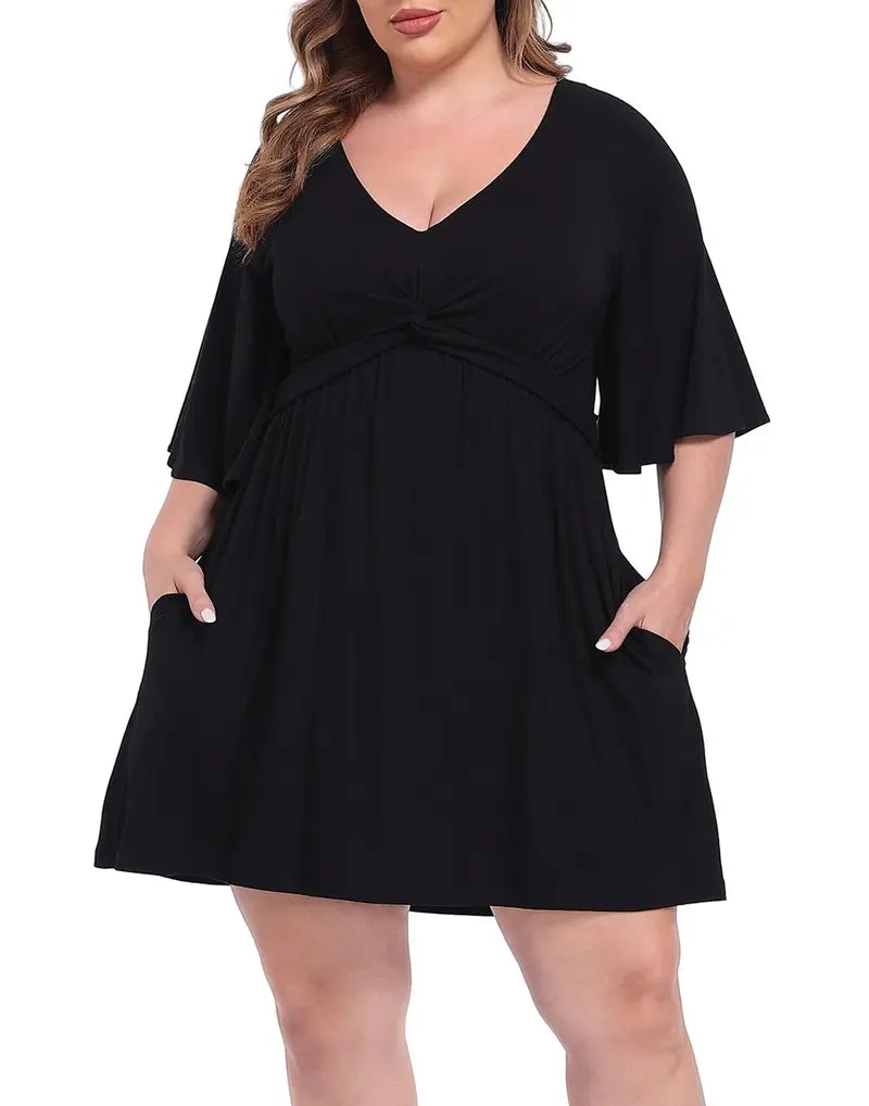 Women's Plus Size Romper Dress