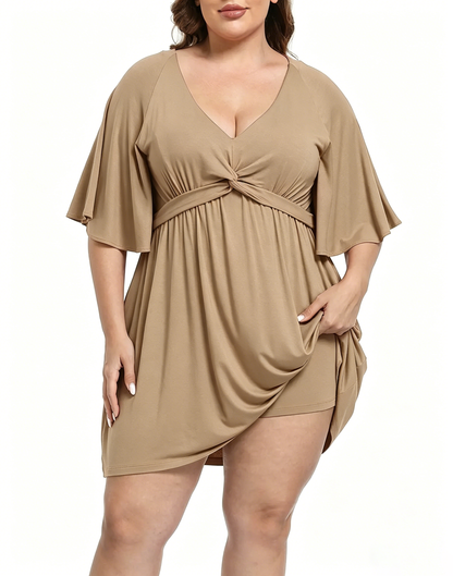Women's Plus Size Romper Dress