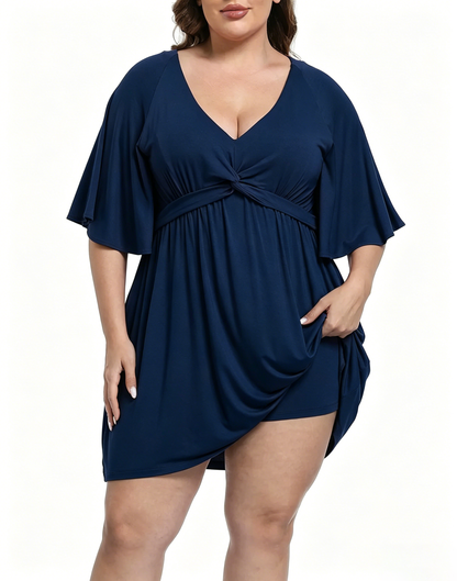 Women's Plus Size Romper Dress